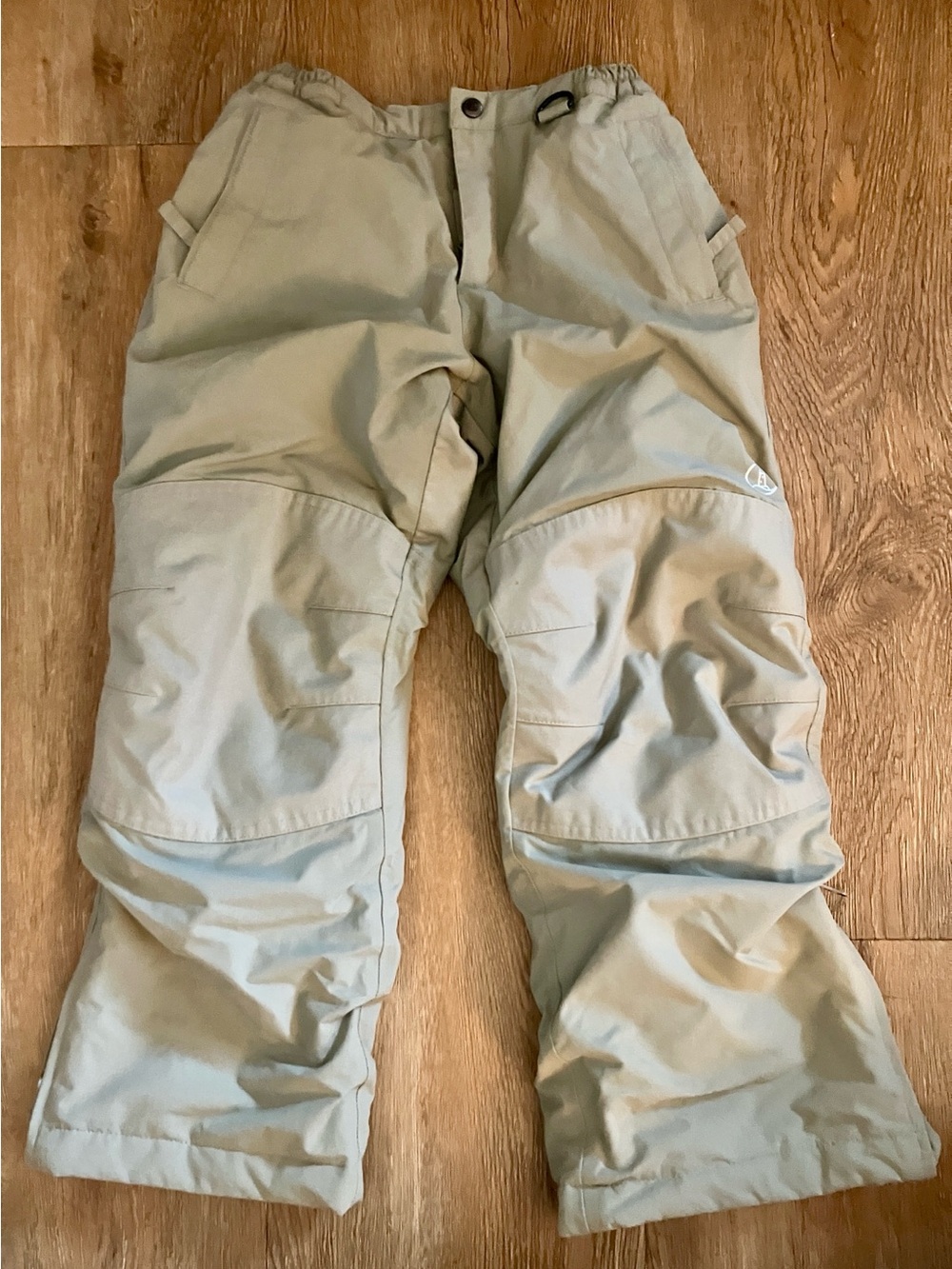 Lands End Unisex Squall Snow Pants | Reinforced Knees & Seat | Size 7 | Khaki